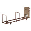 National Public Seating 1375 lbs. Weight Capacity Folding Chair Dolly for Vertical Storage and Transport - 50 Chair Capacity