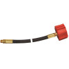 MEC High Capacity Thermo Pigtail Hose Red QCC x 1/4 in. Inverted Flare 400000 Btu/H 24 in.