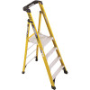 WERNER 4 ft. Fiberglass Podium Ladder with 6 ft. Reach and 375 lbs. Load Capacity Type IAA Duty Rating