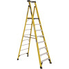 WERNER 8 ft. Fiberglass Podium Ladder with 10 ft. Reach and 375 lbs. Load Capacity Type IAA Duty Rating