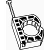 PIPE STRAP WITH NAIL, 1/2 IN. PIPE STRAP WITH NAIL, 1/2 IN.
