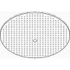WESTINGHOUSE LIGHTING WESTINGHOUSE ROUND CEILING FIXTURE REPLACEMENT GLASS, CLEAR DOT PATTERN, 13 IN.