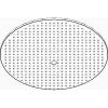 WESTINGHOUSE LIGHTING WESTINGHOUSE ROUND CEILING FIXTURE REPLACEMENT GLASS, CLEAR DOT PATTERN, 13 IN.