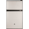 GE 3.1 cu. ft. Double-Door Mini Fridge in Clean Steel