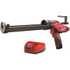 Milwaukee M12 12V Lithium-Ion Cordless Quart Caulk and Adhesive Gun Kit with (1) 1.5Ah Battery and Charger