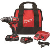 Milwaukee M18 18V Lithium-Ion Cordless 1/2 in. Drill Driver Kit w/(2) 1.5Ah Batteries, Charger, Hard Case