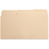 Business Source File Folders Legal 1/3 in. Cut 11-Point, Manila (100-Box)