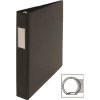 S.P. Richards Co. ROUND RING BINDER, WITH LABEL HOLDER, 1 IN. CAPACITY, 11 IN. X 8-1/2 IN., BLACK