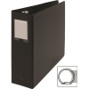 S.P. Richards Co. ROUND RING BINDER, WITH LABEL HOLDER, 3 IN. CAPACITY, 11 IN. X 8-1/2 IN., BLACK