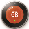 Google 3rd Generation Smart Learning 24-Days Wi-Fi Programmable Thermostat in Stainless Steel