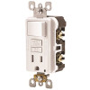 Leviton 15 Amp 125-Volt SmartlockPro 2-Pole Tamper-Resistant Combo GFCI Receptacle/Rocker Switch, White