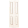 Masonite 24 in. x 80 in. Smooth 2-Panel Painted White Hollow Core Wood Bi-Fold Door