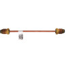 MEC ME1600D Series 1/4 in. Tubing Size x 12 in. Long Copper Dielectric Pigtail POL x POL, Short Nipple