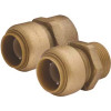 Cash Acme 3/8 in. x 1/2 in. Brass Push-to-Connect Reducing Connector x MNPT Lead Free Cash Acme 3/8 in. x 1/2 in. Brass Push-to-Connect Reducing Connector x MNPT Lead Free