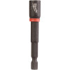 Milwaukee SHOCKWAVE Impact Duty 1/4 in. x 2-9/16 in. Alloy Steel Magnetic Nut Driver (1-Pack)