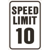 HY-KO 12 in. x 18 in. Speed Limit 10 MPH Heavy-Duty Sign