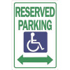 HY-KO 12 in. x 18 in. Reserved Parking Heavy-Duty Reflective Sign