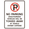 HY-KO 18 in. x 24 in. No Parking Heavy-Duty Sign