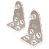 Designer's Touch Clear 1 in. Hold down bracket for 1 in. Mini Blinds (2 per pack)