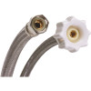 Fluidmaster 3/8 in. Compression x 7/8 in. Ballcock x 20 in. L Click Seal Braided Stainless Steel Toilet Connector