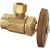 BrassCraft 1/2 in. Nominal Sweat Inlet x 3/8 in. O.D. Compression Outlet Brass Multi-Turn Angle Valve in Rough Brass
