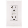 Leviton 20 Amp 125-Volt SmartLockPro 2-Pole Tamper-Resistant AFCI Duplex Outlet with LED, White