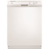 Whirlpool 24 in. White Front Control Built-in Tall Tub Dishwasher with 1-Hour Wash Cycle, 55 dBA
