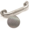 WingIts Premium Series 16 in. x 1.5 in. Diamond Knurled Grab Bar in Satin Stainless Steel (19 in. Overall Length)