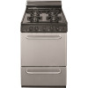 Premier 24 in. 2.97 cu. ft. Freestanding Sealed Burner Gas Range in Stainless Steel