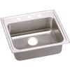 Elkay Lustertone Drop-In Stainless Steel 22 in. 3-Hole Single Bowl ADA Compliant Kitchen Sink with 5.5 in. Bowl