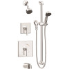 Symmons Duro 2-Handle Tub and 1-Spray Shower Trim Kit with Hand Shower in Polished Chrome (Valves not Included)