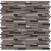MSI Metro Gris Interlocking 12 in. x 12 in. Mixed Multi-Surface Mesh-Mounted Mosaic Tile (10 sq. ft./Case)