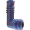 Apollo 3/4 in. Polypropylene Blue Twister Insert 90-Degree x MPT Elbow