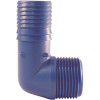 Apollo 1 in. Polypropylene Blue Twister Insert 90-Degree x MPT Elbow