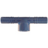 Apollo 1/2 in. Blue Twister Polypropylene Insert x 1/2 in. FPT Tee Fitting