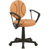 Flash Furniture Basketball Black and Orange Task Chair with Arms Flash Furniture Basketball Black and Orange Task Chair with Arms