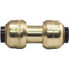 Tectite 1/4 in. Brass Push-To-Connect Coupling