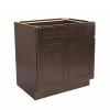Design House Brookings Plywood Ready to Assemble Shaker 30x34.5x24 in. 2-Door Sink Base Kitchen Cabinet in Espresso