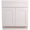 Design House Brookings Plywood Ready to Assemble Shaker 30x34.5x24 in. 2-Door 1-Drawer Base Kitchen Cabinet in White