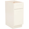 Design House Brookings Plywood Ready to Assemble Shaker 18x34.5x24 in. 1-Door 1-Drawer Base Kitchen Cabinet in White