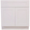 Design House Brookings Plywood Ready to Assemble Shaker 42x34.5x24 in. 2-Door Base Kitchen Cabinet Sink in White