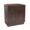 Design House Brookings Plywood Ready to Assemble Shaker 30x34.5x24 in. 2-Door 1-Drawer Base Kitchen Cabinet in Espresso