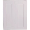 Design House Brookings Plywood Ready to Assemble Shaker 24x24x12 in. 2-Door Wall Kitchen Cabinet in White