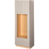 Hampton Bay Shaker Assembled 33x96x24 in. Double Oven Kitchen Cabinet in Dove Gray