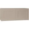 Hampton Bay Shaker Assembled 36x15x12 in. Wall Bridge Kitchen Cabinet in Dove Gray