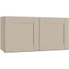 Hampton Bay Shaker Assembled 36x18x12 in. Wall Bridge Kitchen Cabinet in Dove Gray