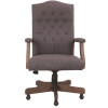 BOSS Office Products 27 in. W Gray Big and Tall Fabric Executive Chair with Swivel Seat