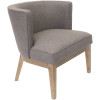 BOSS Office Products Designer Guest Chair Slate Grey Linen Fabric Driftwood Wood frame Comfort Cushions BOSS Office Products Designer Guest Chair Slate Grey Linen Fabric Driftwood Wood frame Comfort Cushions