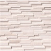 MSI Artic White 3D Ledger Panel 6 in. x 24 in. Honed Marble Stone Look Wall Tile (60 sq. ft./Pallet)