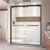 DreamLine Encore 56 to 60 in. x 76 in. Semi-Frameless Sliding Shower Door in Satin Black